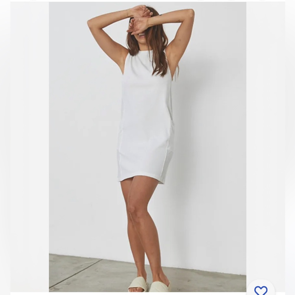 Lunya White Sleeveless Pajama Dress